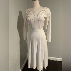 Madison Leigh White Long Sleeve Dress